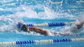Η Μαρία Ευφροσύνη Στρατάκη   και ο Κωνσταντής Χουρδάκης στο Μεσογειακό Κύπελλο Κολύμβησης