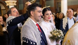 Την εκλεκτή της καρδιάς του, Ειρήνη Δραμουντάνη, παντρεύτηκε ο  Μανώλης Μαρής