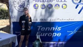 Η Κωνσταντίνα Βολονάκη αναδείχθηκε πρωταθλήτρια στην κατηγορία της κατακτώντας τον πρώτο της τίτλο